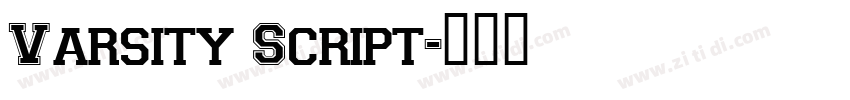 Varsity Script字体转换
